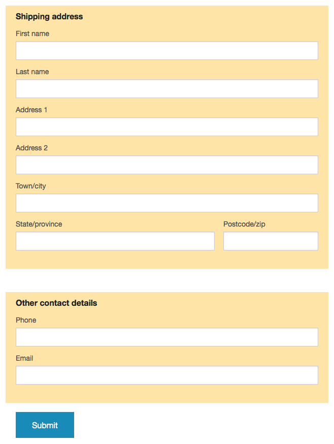 Form groups: background color