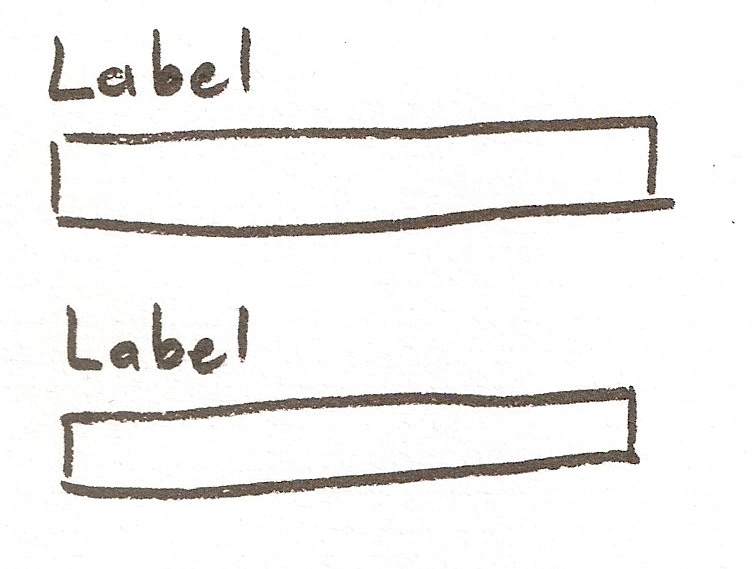 Top-aligned label