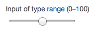 Input of type range